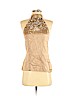 Lucky Brand 100% Silk Tan Sleeveless Silk Top Size XS - photo 1