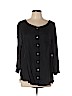 Soft Joie 100% Viscose Black 3/4 Sleeve Blouse Size L - photo 1
