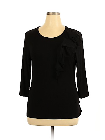 Adrienne Vittadini 3/4 Sleeve Top (view 1)