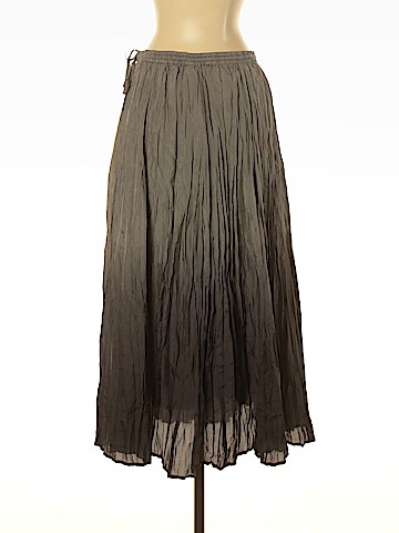 Garnet Hill Silk Skirt (view 2)