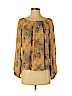 Doncaster 100% Silk Yellow Long Sleeve Silk Top Size 2 - photo 1