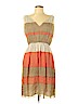 Alberta Ferretti 100% Silk Tan Casual Dress Size 8 - photo 1