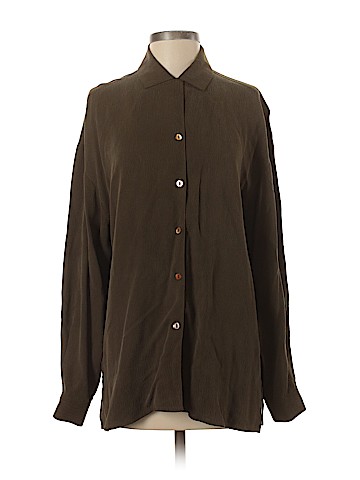 Eileen Fisher Long Sleeve Silk Top (view 1)