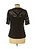 Laundry by Shelli Segal Black Short Sleeve Blouse Size M - photo 2