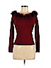 Dana Buchman 100% Silk Burgundy Long Sleeve Silk Top Size S (petite) - photo 1