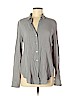 Theory 100% Rayon Gray Long Sleeve Blouse Size M - photo 1