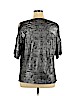 City Chic Silver Short Sleeve Top Size 16 Plus (S) - photo 2