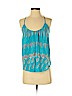 Amanda Uprichard 100% Silk Blue Sleeveless Silk Top Size P (petite) - photo 1