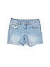 Zara Solid Blue Denim Shorts Size 9 - 10 - photo 1