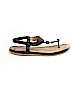 Siketu 100% Leather Black Sandals Size EU 38 - photo 1