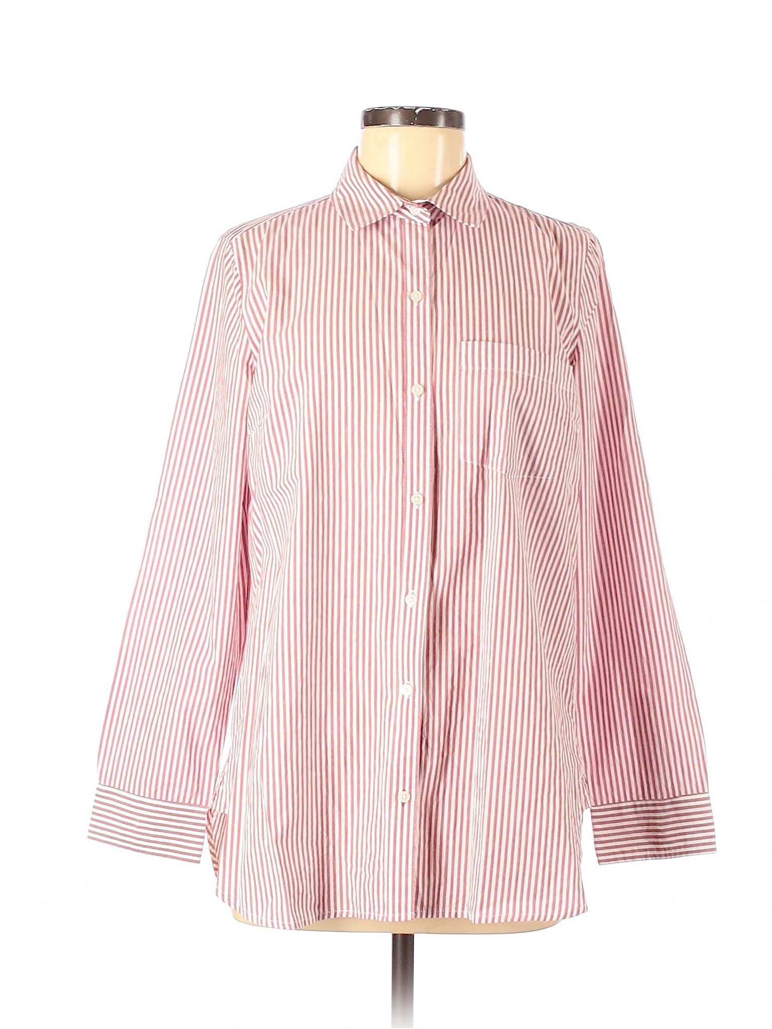 Old Navy Women Red Long Sleeve Button-Down Shirt M | eBay