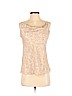 Protagonist 100% Viscose Tan Sleeveless Blouse Size S - photo 1