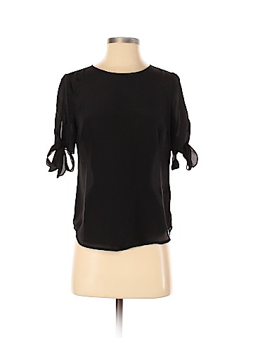 EDIT Short Sleeve Silk Top (view 1)