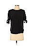 EDIT 100% Silk Black Short Sleeve Silk Top Size XS (petite) - photo 1