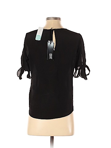 EDIT Short Sleeve Silk Top (view 2)