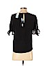 EDIT 100% Silk Black Short Sleeve Silk Top Size XS (petite) - photo 2