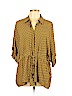 Zara Yellow 3/4 Sleeve Blouse Size L - photo 1