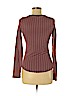 Lucky Brand 100% Cotton Burgundy Pullover Sweater Size M - photo 2