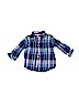 Janie and Jack 100% Cotton Blue Short Sleeve Button-Down Shirt Size 12-18 mo - photo 1