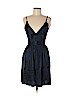 Contrarian New York 100% Silk Blue Cocktail Dress Size 4 - photo 1