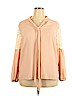 Truth NYC 100% Polyester Pink Long Sleeve Blouse Size 1X - photo 1