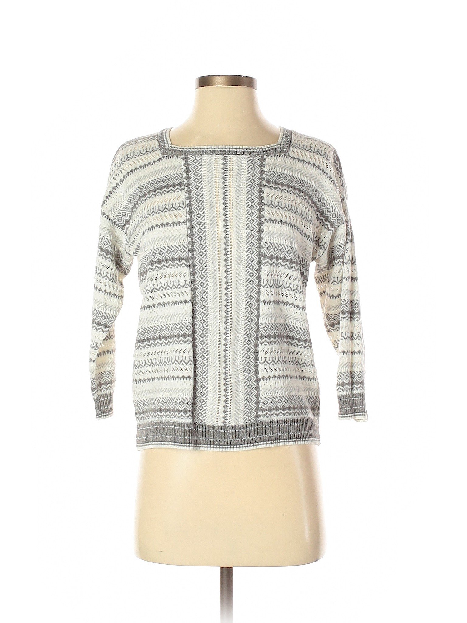 Alfred Dunner Women Gray Pullover Sweater S Petites | eBay