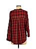 Lucky Brand 100% Cotton Red Long Sleeve Blouse Size M - photo 2