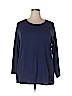 Sejour Blue Pullover Sweater Size 1X - photo 1
