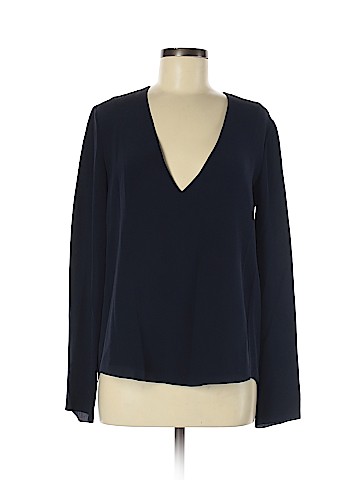 Chloé Long Sleeve Silk Top (view 1)