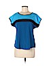 Annalee + Hope 100% Polyester Blue Short Sleeve Blouse Size M (petite) - photo 1
