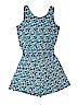 Justice Floral Blue Romper Size 18 - photo 2