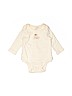 Baby Gap 100% Cotton Ivory Long Sleeve Onesie Size 3-6 mo - photo 1