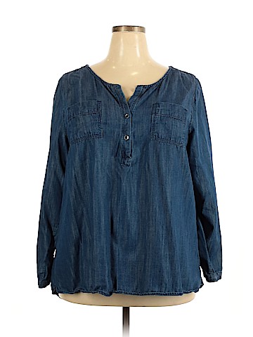 Lane Bryant Long Sleeve Blouse (view 1)