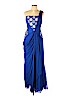 Bibhu Mohapatra 100% Silk Blue Cocktail Dress Size 10 - photo 1