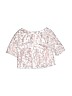 Zunie Metallic Pink Short Sleeve Blouse Size 14 - photo 2