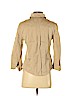 Max Mara Tan 3/4 Sleeve Button-Down Shirt Size 8 - photo 2
