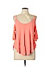 Romeo & Juliet Couture Orange 3/4 Sleeve Top Size L - photo 1