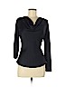 INC International Concepts 100% Polyester Black 3/4 Sleeve Top Size 6 (petite) - photo 1
