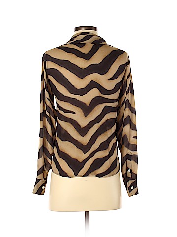 Lauren by Ralph Lauren Long Sleeve Silk Top (view 2)
