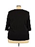 Cj Banks 100% Cotton Black 3/4 Sleeve T-Shirt Size 3X - photo 2