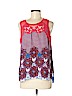 Pale Sky 100% Polyester Red Sleeveless Blouse Size M (petite) - photo 1