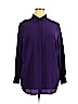 Lauren by Ralph Lauren 100% Silk Purple Long Sleeve Silk Top Size 1X - photo 1