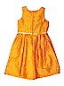 Assorted Brands 100% Polyester Solid Yellow Dress Size 12 - 13 - photo 2
