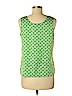 Banana Republic Factory Store 100% Polyester Green Sleeveless Blouse Size M (petite) - photo 2