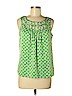 Banana Republic Factory Store 100% Polyester Green Sleeveless Blouse Size M (petite) - photo 1