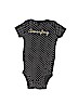 Carter's 100% Cotton Black Short Sleeve Onesie 0-3 MO / 3 MO - photo 1
