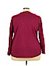 Cj Banks Burgundy Long Sleeve Top Size 3X - photo 2