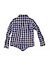 Janie and Jack 100% Cotton Plaid Blue Long Sleeve Button-Down Shirt Size 6 - photo 2