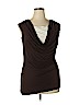 Cha Cha Vente 100% Modal Brown Sleeveless Top Size XL - photo 1
