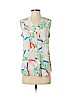 Maeve 100% Rayon Ivory Sleeveless Blouse Size 4 - photo 1